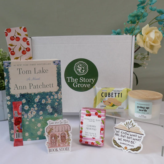 Tom Lake premium story box – flat lay of included items