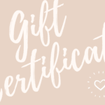 gift certificate printable card voucher beige minimalist feminine template