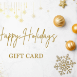 gold white foil elegant merry christmas gift certificate