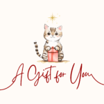 red & cream simple pet shop christmas gift certificate