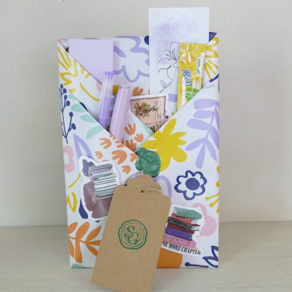 Home bright color floral doodle wrapped read 1
